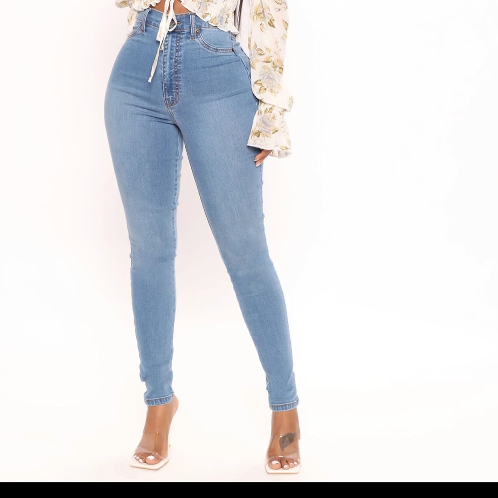 Flex Game Strong Super High Rise Skinny Jeans - Light Wash